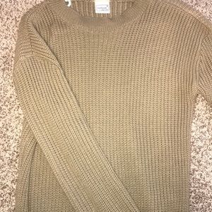 Tan threaded sweater